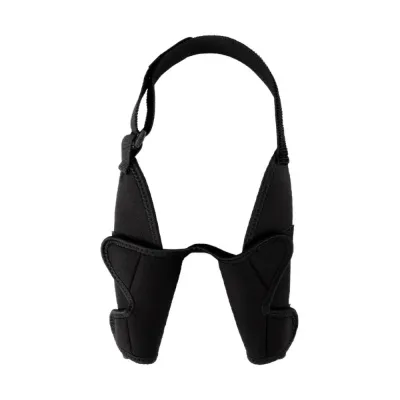 Black dog front leg support brace designed for injury prevention, recovery care, and joint protection