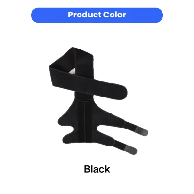 Black Dog Knee Brace Adjustable Support Wrap Black adjustable dog knee brace with support straps for knee stabilization and recovery