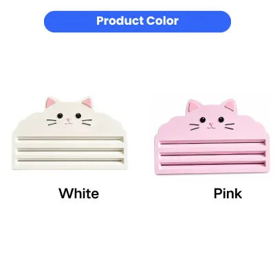 Cat Food Squeezer Available in White and Pink Cat food pouch squeezer available in white and pink color options
