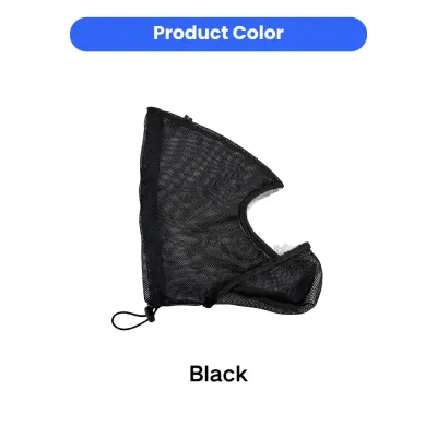 Black Dog Protective Face Mask Black breathable dog protective face mask with adjustable drawstring and transparent viewing window