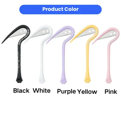Pet Dematting Knife Set Available in Five Colors Pet dematting knives in black, white, purple, yellow, and pink colors for professional pet grooming.