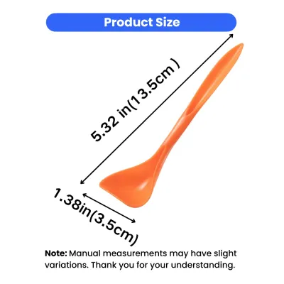 Pet Feeding Stirring Spoon Size and Dimensions Compact pet feeding spoon measuring 5.32 inches long with a wide scoop head for easy pet food mixing