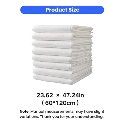 Large Disposable Dog Bath Towel 23.62 x 47.24 Inches Large size disposable dog bath towel measuring 23.62 x 47.24 inches (60 x 120 cm)