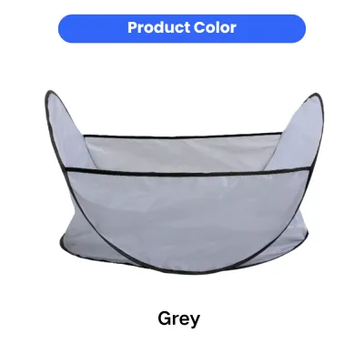 Grey Pet Hair Collecting Apron Foldable Grooming Mat Grey foldable pet hair collecting apron for dog and cat grooming with lightweight waterproof design