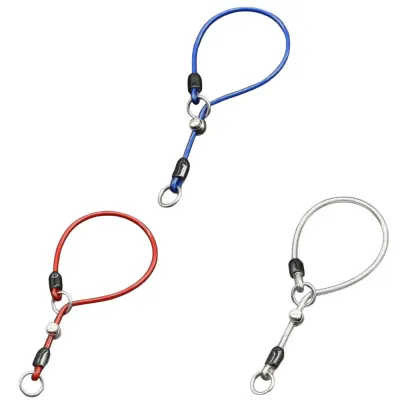 Wholesale Shock Absorbing Dog Slip Lead Collar Wholesale anti-pull dog slip lead collar available in multiple colors with durable steel cable construction
