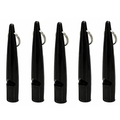 Wholesale Dog Training Whistle for Recall Training Black dog training whistle with key ring for obedience and recall training