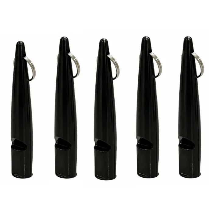 Wholesale Dog Training Whistle for Recall Training Black dog training whistle with key ring for obedience and recall training
