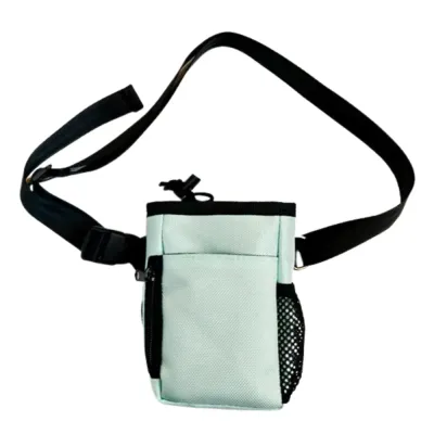 Blue Dog Training Treat Pouch with Adjustable Strap Blue dog training treat bag with adjustable shoulder strap and storage pockets