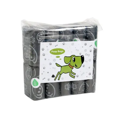 Wholesale Grey Dog Poop Bags 20 Roll Pack Wholesale grey dog poop bags pack with 20 rolls biodegradable pet waste bags