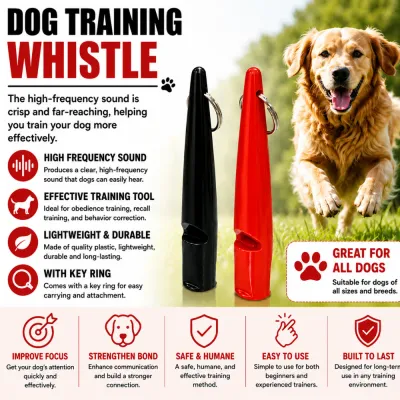 High Frequency Dog Training Whistle Features High frequency dog training whistle for obedience training recall commands and behavior correction