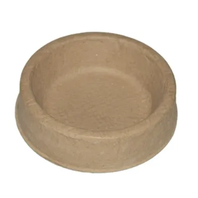 Biodegradable Disposable Dog Feeding Bowl Round biodegradable disposable dog feeding bowl made from natural molded pulp material