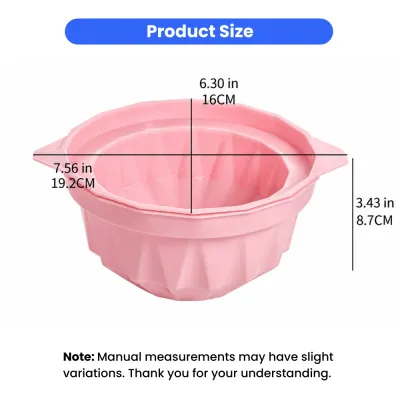 Pet Ice Bowl Mold Size Dimensions Dog ice bowl mold dimensions 7.56 inch diameter and 3.43 inch height suitable for small and medium pets