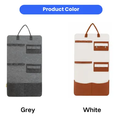Cat Toy Storage Bag Grey and White Colors Cat toy storage bag available in grey and white color options for organizing cat toys and accessories