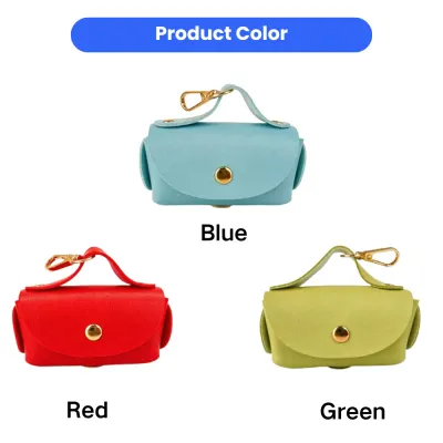 Dog Poop Bag Dispenser Available in Blue Red and Green Dog poop bag dispenser available in blue red and green color options
