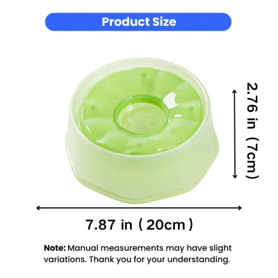 Floating Pet Water Bowl Size 7.87 x 2.76 Inches Floating pet water bowl size chart showing 7.87 inch width and 2.76 inch height