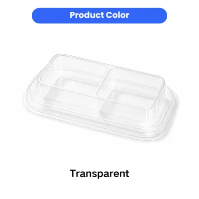 Transparent Disposable Dog Bowl Color Display Clear transparent disposable dog bowl shown as the available product color