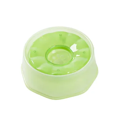 Green Floating Pet Water Bowl for Cats and Dogs Green floating pet water bowl with anti-wet-mouth drinking plate for cats and dogs