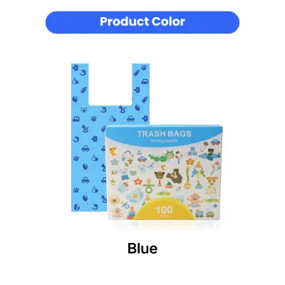Blue Biodegradable Dog Waste Bags – 100 Count Eco-Friendly Pet Poop Bags Blue biodegradable dog waste bags 100 count eco friendly pet poop bag roll dispenser