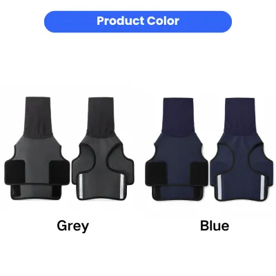Dog Calming Vest Colors Grey Blue Wholesale Anxiety Vest Options Dog calming vest available in grey and blue color options, wholesale anxiety wrap for dogs, soft breathable fabric pet apparel