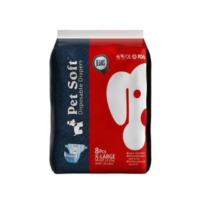 Wholesale Disposable Female Dog Diapers X-Large Leak Proof SAP Core Packaging female dog diapers wholesale disposable X-Large leak proof SAP polymer core pet diaper packaging bag