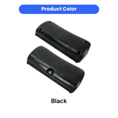 Black horse and dog deshedding comb grooming brush product color display on white background