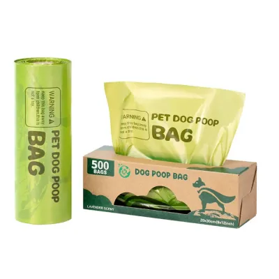 Dog Poop Bags Bulk Packaging 500 Count Roll Box Wholesale Supply Bulk biodegradable dog poop bags 500 count packaging with roll dispenser box and green roll bags
