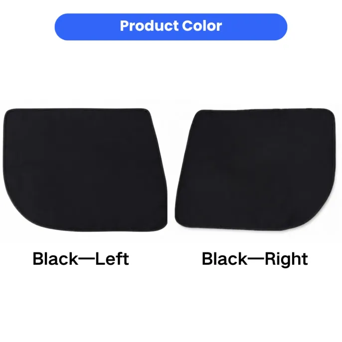 Black Left and Right Dog Car Door Protectors Black left and right dog car door protectors for pet travel and vehicle door protection