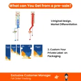 Pre-Sale Support for Custom Cat Toy Orders Christmas cat teaser wand pre-sale support with original design and private label packaging options