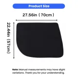 Dog Car Seat Door Protector Size Guide Black dog car seat door protector size 27.56 x 22.44 inches for pet travel