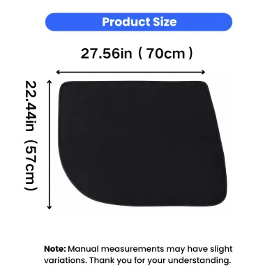 Dog Car Seat Door Protector Size Guide Black dog car seat door protector size 27.56 x 22.44 inches for pet travel