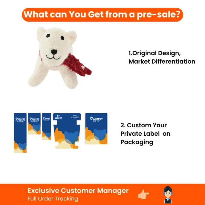 Christmas Dog Toy Pre Sale Custom Packaging Service Pre-sale service for Christmas dog toy with original design, private label packaging and order tracking