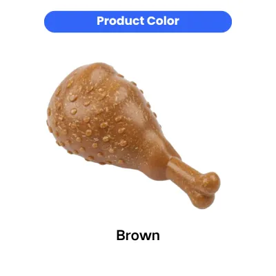 Brown Chicken Drumstick Dog Chew Toy Color Display Brown chicken drumstick dog chew toy color display for pet store wholesale buyers