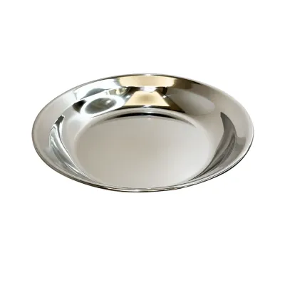 Silver Stainless Steel Cat Bowl Silver stainless steel cat bowl on a clean white background for cats