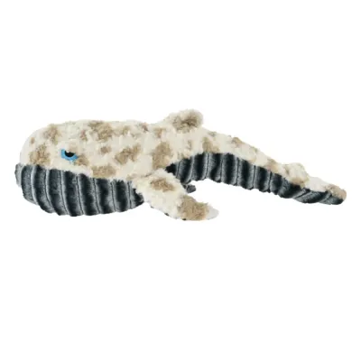 White Background Whale Plush Dog Toy Ocean whale plush dog toy on white background for wholesale pet stores