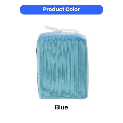 Wholesale Blue Dog Pee Pad Color Blue disposable dog pee pad pack showing product color for puppy training pads and indoor use