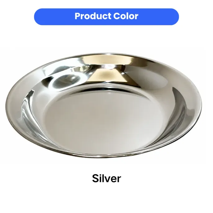 Product Color Silver Cat Bowl Silver stainless steel caSilver color stainless steel cat bowl with polished reflective finisht bowl on a clean white background for cats