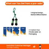 Private label custom dog plush toys with original design and packaging options