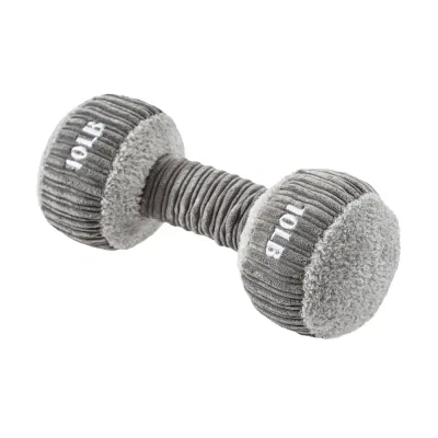 Soft Dumbbell Shape Dog Plush Toy for Chewing Soft dumbbell shape dog plush toy with corduroy texture and plush fabric for dogs
