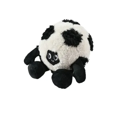 Soft Football Dog Plush Toy for Dogs Black and white football shaped plush dog toy with soft fabric design