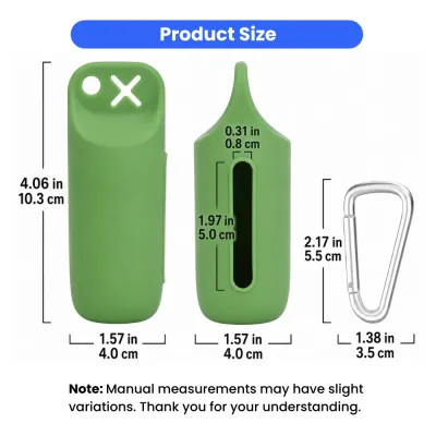 Dog Poop Bag Dispenser Size and Dimensions Dog poop bag dispenser size dimensions with silicone holder and clip