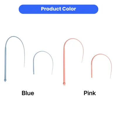 Mouse tail cat teaser wand available in blue and pink colors