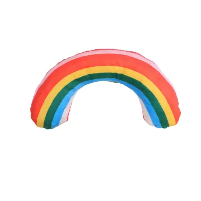 Colorful Rainbow Catnip Plush Toy for Cats Colorful rainbow catnip plush toy with soft fabric design for cats