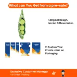 Wholesale Giant Pea Pod Dog Plush Toy Custom Packaging Wholesale pea pod plush dog toy with custom private label packaging options