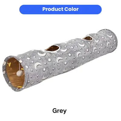 Grey Glow in the Dark Cat Tunnel Color Option Grey glow in the dark cat tunnel color option for interactive cat toys