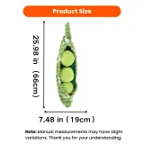 Giant Pea Pod Dog Toy Size 66cm x 19cm Giant pea pod dog plush toy size 66cm 19cm for large dogs