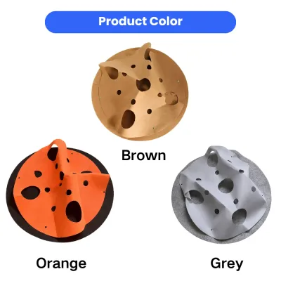Brown orange and grey foldable cat tunnel color options for cats