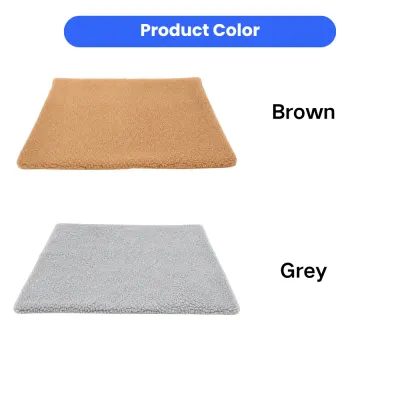 Brown and grey pet self-warming mat color options