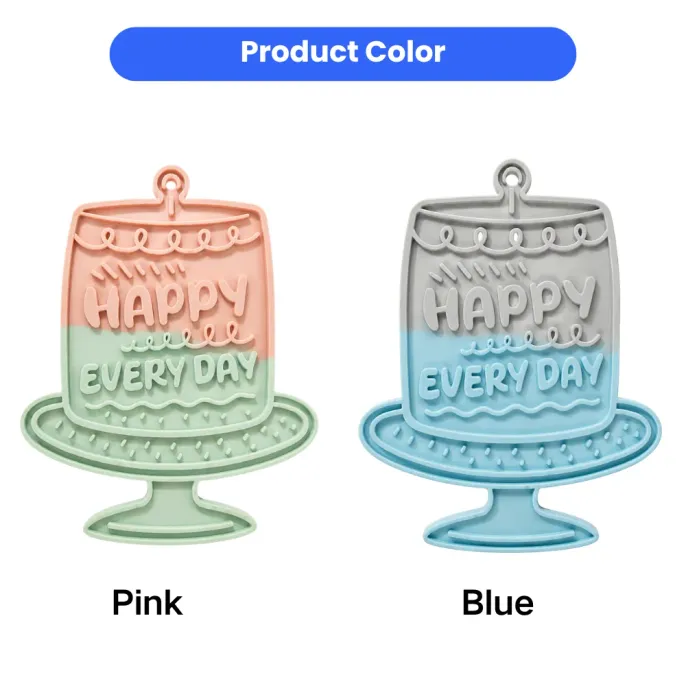 Pink Blue Pet Lick Mat Color Options Pink and blue pet lick mat color choices for silicone slow feeder mats
