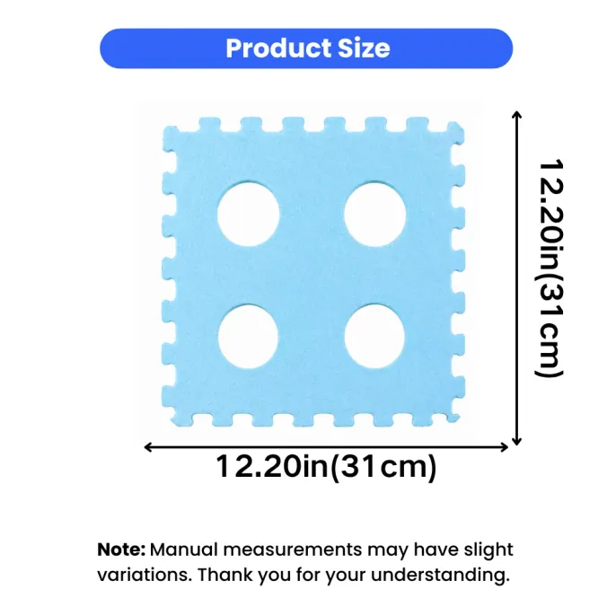 Felt cat tunnel size measurement showing 12.2 inch (31 cm) modular panels for cats