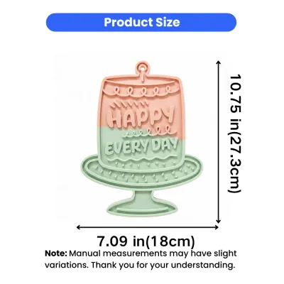 Pet Lick Mat Size 7.09 x 10.75 Inch Pet lick mat size guide showing 7.09 x 10.75 inch dimensions for cats and dogs
